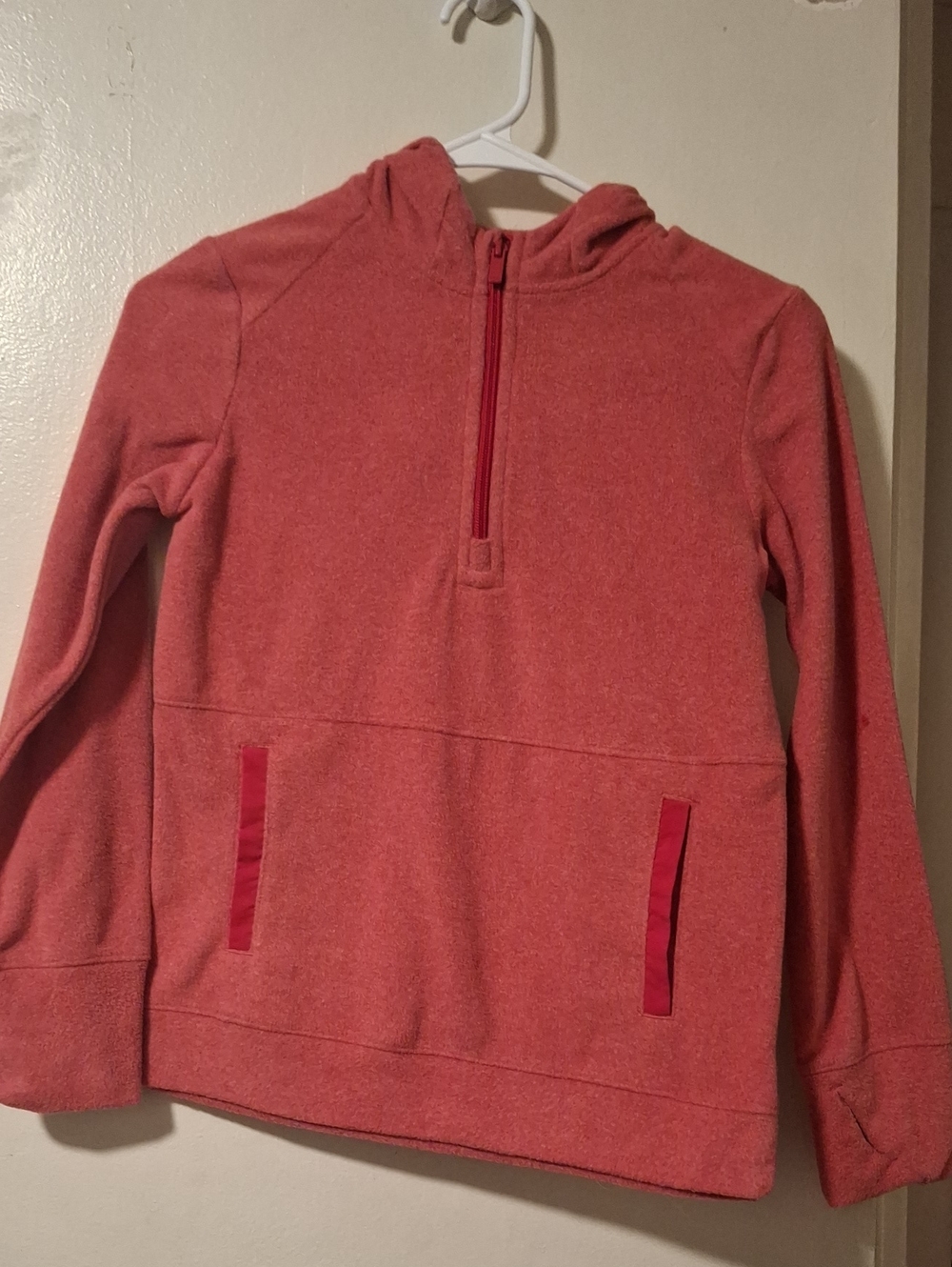 all in motion Coral-Red Pullover Top